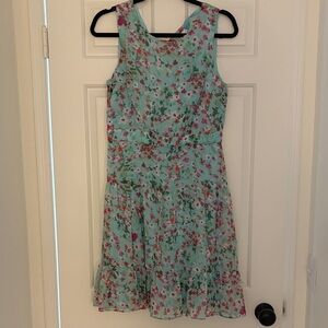 Shelby & Palmer Floral Dress - Green and Red